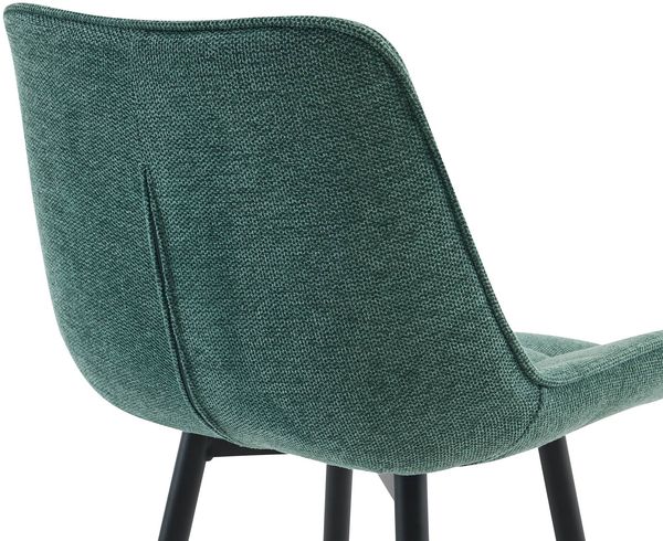 Barhocker SYDNEY - Grün, Stoff Barhocker mit Lehne Barstuhl Tresenhocker Tresenstuhl Kneipenhocker Kneipenstuhl Bild 7