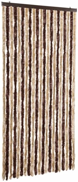 vidaXL Insektenschutz-Vorhang Beige und Hellbraun 90x200 cm Chenille 315121