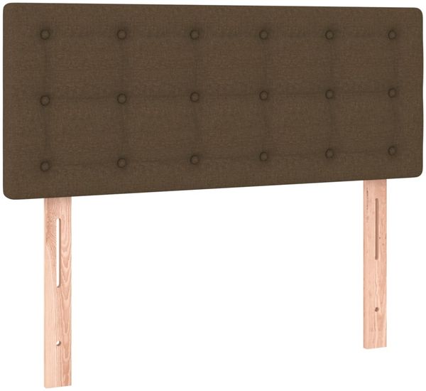 vidaXL Boxspringbett mit Matratze Dunkelbraun 120x190 cm Stoff 3269754 Bild 7