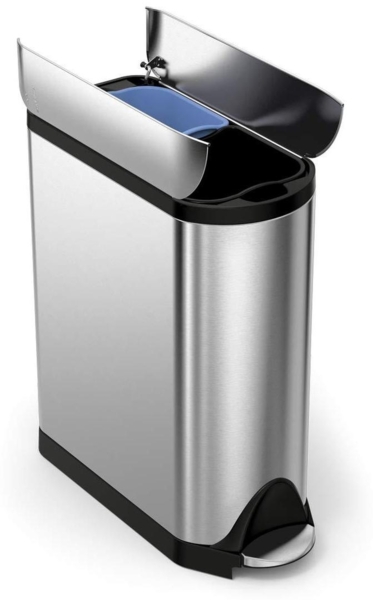 Simplehuman Abfallsammler CW2017 Butterfly 2x20 L gebürstet Edelstahl