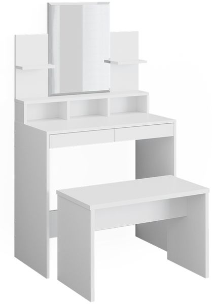 Schminktisch Ania Weiß 80 cm mit Bank Vicco