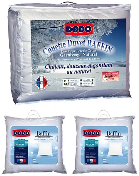 DODO - BAFFIN Duvet Stoff Weiß - B 240 cm65 cm x H 5 cm12 cm x L 260 cm65 cm Bild 2