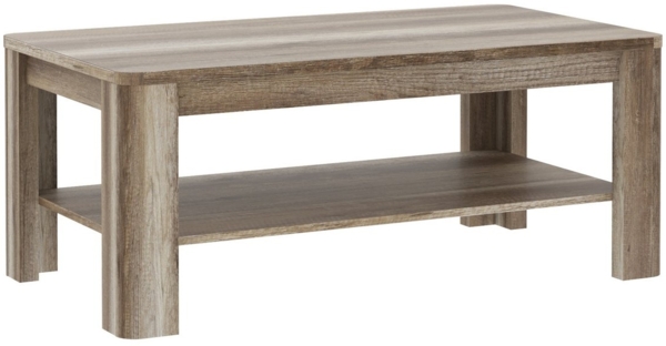 Forte Möbel Tiziano Couchtisch, Holzwerkstoff, Antikeiche, B x H x T: 110 x 45 x 60 cm