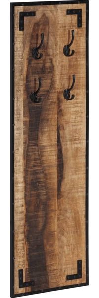 vidaXL Garderobe 35x8x110 cm Raues Massivholz Mango 358918