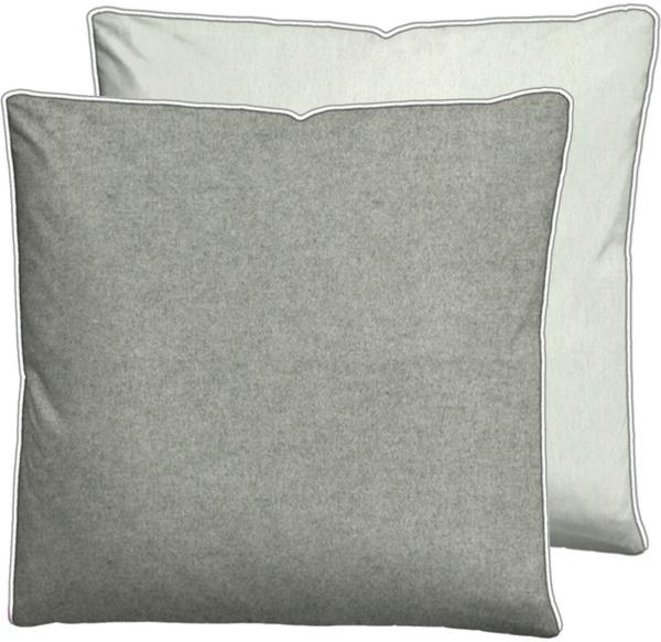 biberna Melange-Flanell Kissenbezug 0840500 MELANGE UNI, sturmgrau, 1x 80x80 cm