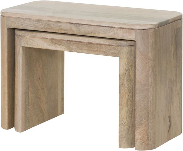 Beistelltisch Mango 59x30x41 weiß lackiert TORONTO #344