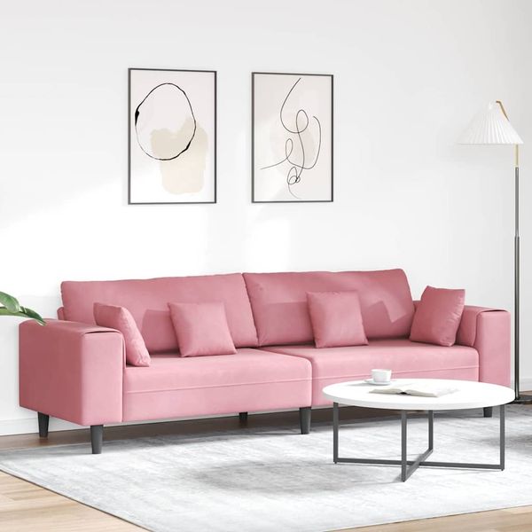 vidaXL Sofa Rosa 250 x 77 x 76 cm Samt 3335156
