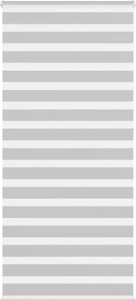 vidaXL Doppelrollo Hellgrau 105x230 cm Stoffbreite 100,9 cm Polyester 4014496