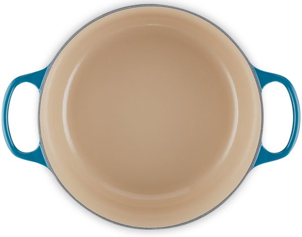 Le Creuset Signature Gusseisen-Bräter mit Deckel, Für alle Herdarten und Induktion geeignet, Rund, Deep Teal, 26,0 cm, 5.3 Bild 5