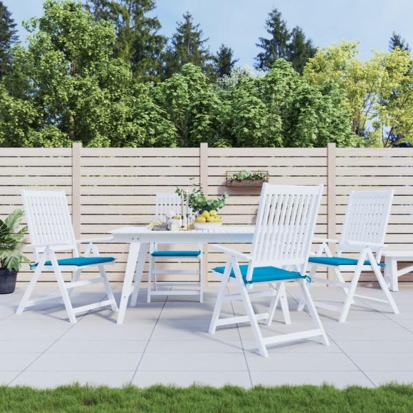 vidaXL Gartenstuhl-Kissen 4 Stk. Blau 50x50x3 cm Oxford-Gewebe 314046