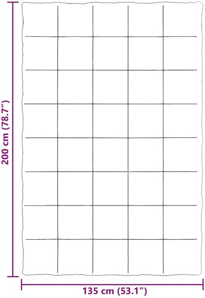 vidaXL Ganzjahresbettdecke Gepolstert Grün 135 x 200 cm Mikrofaser 42026037 Bild 10