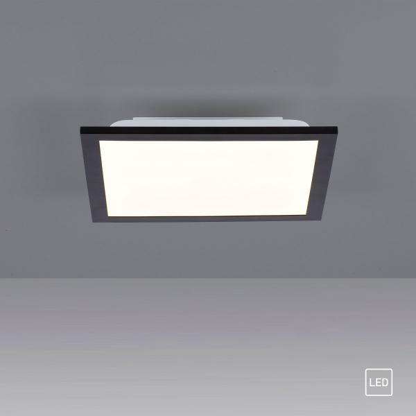 Leuchten Direkt 14740-18 FLAT LED Deckenleuchte schwarz 30x30cm 3000K