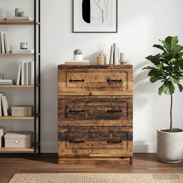 vidaXL Schubladenschrank Altholz 66 x 34,5 x 87 cm Holzwerkstoff 895763