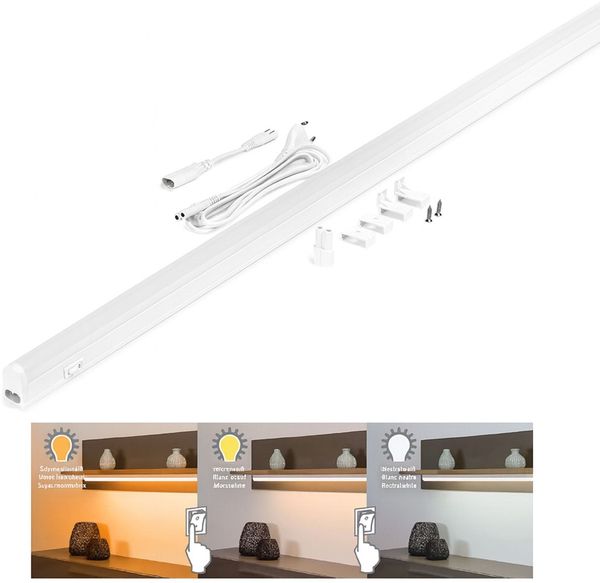 Müller Licht Weitere Beleuchtung Linex Switch Tone 120 Länge 114 Cm Weiß 1-flammig Halbrund, Weiß, Kunststoff, 20100332