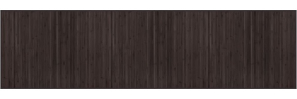 vidaXL Teppich Rechteckig Dunkelbraun 80x300 cm Bambus 376917
