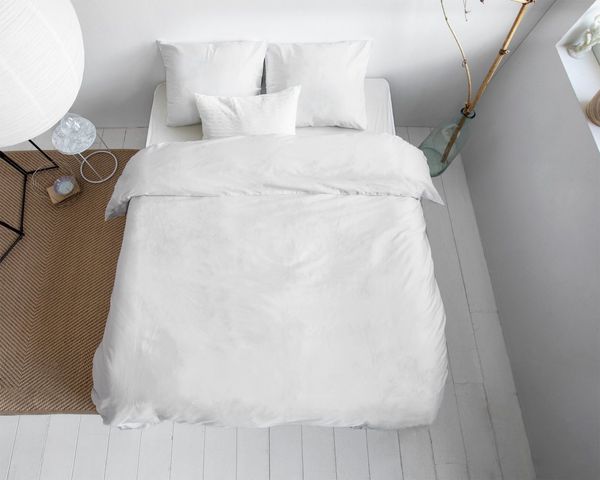 Sitheim-Europe Bettwäsche PRIMAVIERA DELUXE UNI SATIN Bettbezug & Kissenbezüge, Baumwolle, 2 teilig, Der Satin sorgt für einen leichten Glanz