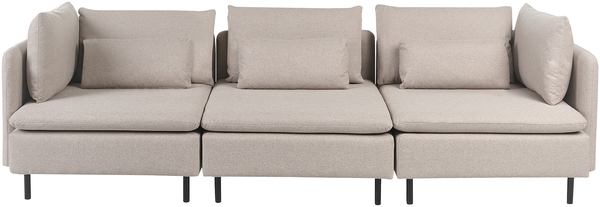 Modulsofa 3-Sitzer EGERIS Stoff Beige