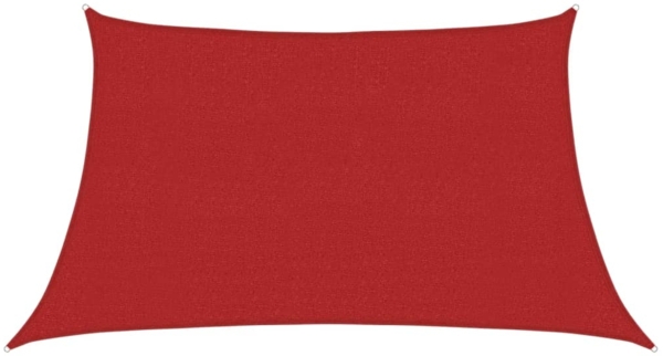 vidaXL Sonnensegel 160 g/m² Rot 3/4x2 m HDPE 311653