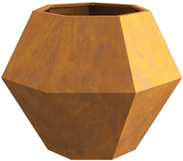 vidaXL Pflanzkübel 2 pcs Rostig 75 x 75 x 60 cm Wetterfeststahl 884051 Bild 6