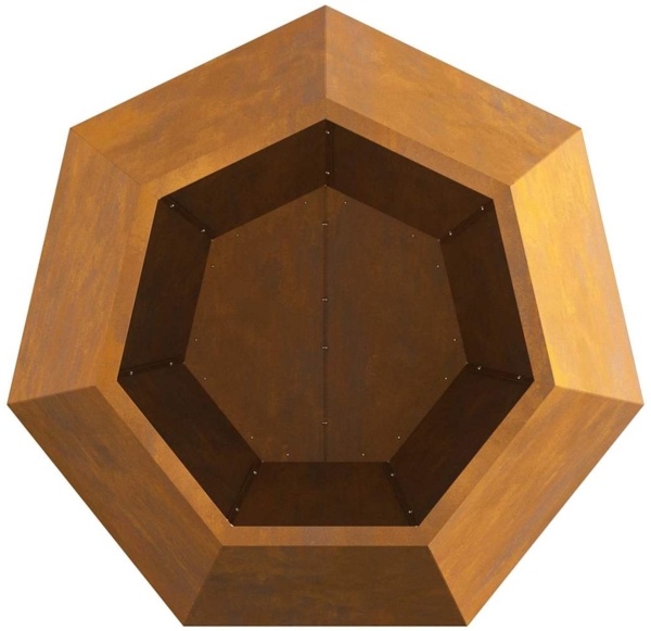 vidaXL Pflanzkübel 2 pcs Rostig 75 x 75 x 60 cm Wetterfeststahl 884051 Bild 7