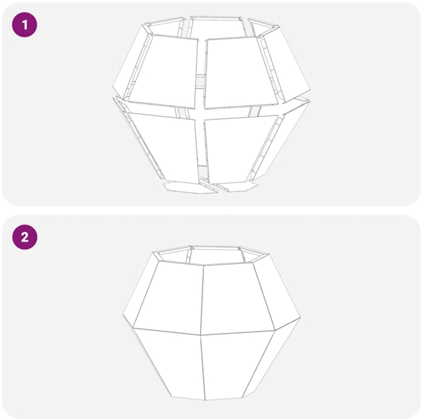 vidaXL Pflanzkübel 2 pcs Rostig 75 x 75 x 60 cm Wetterfeststahl 884051 Bild 9