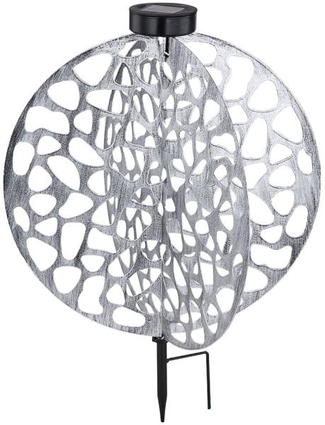 LED Solarleuchte, Erdspieß, Kugel, H 51 cm