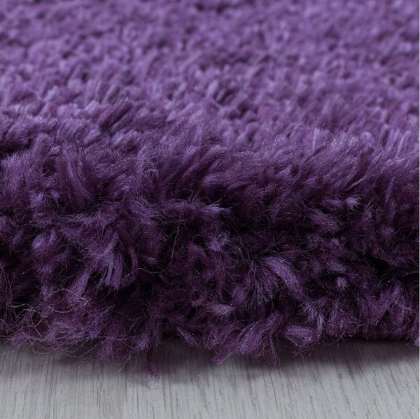 Villa Möbel Hochflor-Teppich Fluina, Rund, Höhe: 30 mm, Teppich Wohnzimmer Einfarbig Shaggy verschidene farben und größen