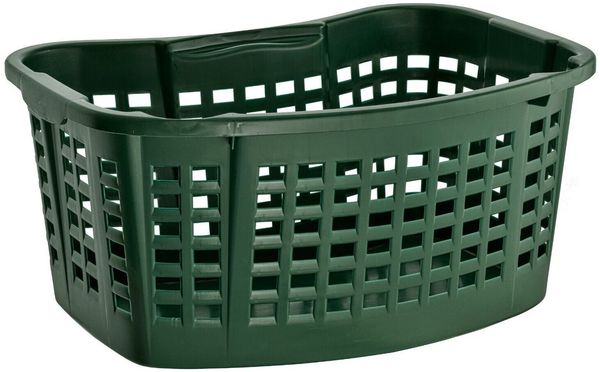 Buri Wäschekorb, 40L Wäsche Box Volumen, Wäschesammler mit 60 x 40 x 28 cm Außenmaß, Wäsche Sortierer groß, Aufbewahrungskorb