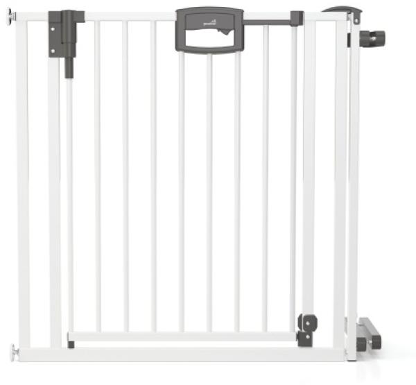 Geuther Türschutzgitter 'Easylock Plus' zum Klemmen für Öffnungen, Metall, Weiß, 116 cm - 124,5 cm