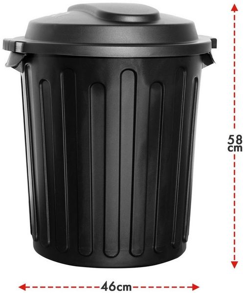 Kubus Mülleimer Abfalleimer Sam, Geruchsdicht, Pflegeleicht & Hygienisch, 60 L