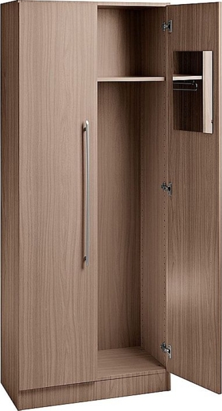 Garderobenschrank 5 Ordnerhöhen, CE Nussbaum / Nussbaum