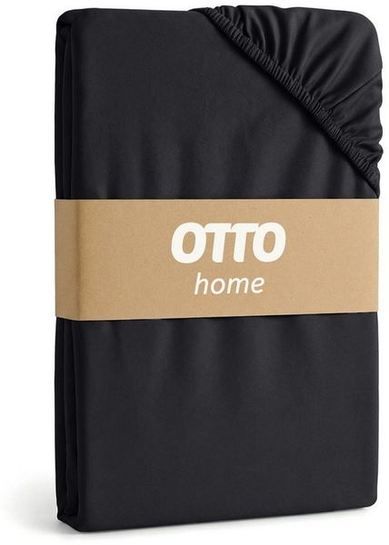 OTTO home Spannbettlaken PHYSALIS in BASIC und PREMIUM Qualität, 100% Baumwolle, Jersey (160 g/m), Gummizug: rundum, (1 Stück), für Matratzen bis 18 cm Höhe, Bettlaken, Spannbetttuch, pflegeleicht