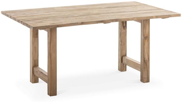 Niehoff Garden Tisch UNIT Tischplatte 1 tlg, aufgedoppelt 30+30mm, Teak massiv recycelt Werkbankgestell