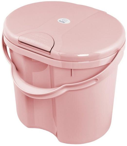 Rotho TOP Windeleimer 11 L Abfalleimer recycled zero waste version soft rose