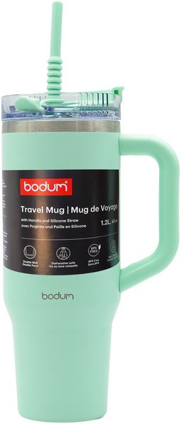 bodum Thermobecher mit Strohhalm Heiß & Kalt Isolierbecher to Go 1200ml mint