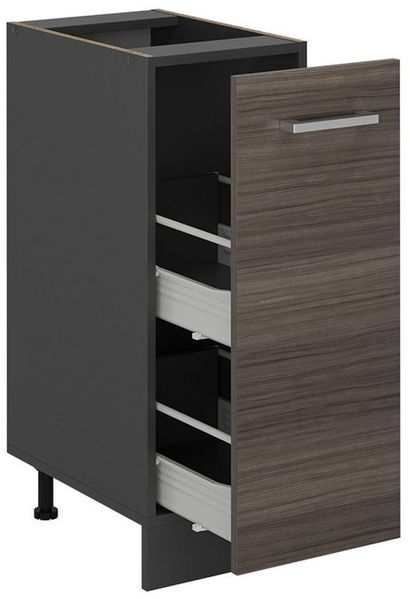 Apothekerschrank R-Line Edelgrau 30 cm ohne Arbeitsplatte Vicco Bild 3
