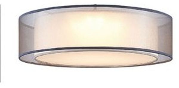 LED Deckenleuchte, Textil grau, 3 Stufen Dimmer, D 50 cm Bild 6