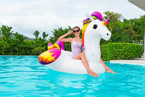 Schwimmtier Einhorn 224 x 164 cm Bild 5