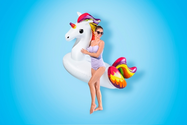 Schwimmtier Einhorn 224 x 164 cm Bild 7