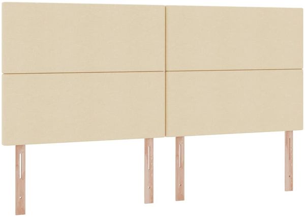 vidaXL Aufbewahrungsbett mit Matratze Creme 200 x 200 cm Stoff 3371743 Bild 9