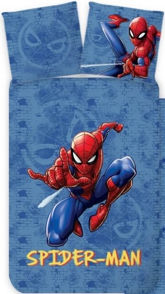 Marvel Spider-Man Wende-Bettwäsche Set "Action" 135x200cm 80x80cm