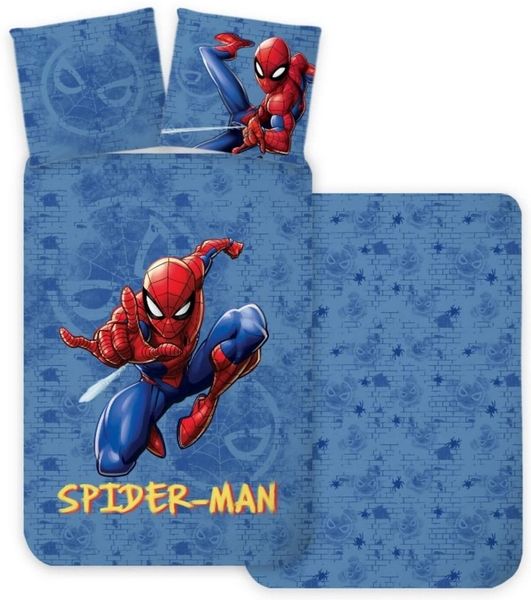 Marvel Spider-Man Wende-Bettwäsche Set "Action" 135x200cm 80x80cm