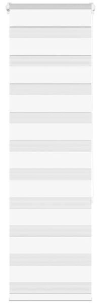 vidaXL Doppelrollo Weiß 50x150 cm Stoffbreite 45,9 cm Polyester 4014745