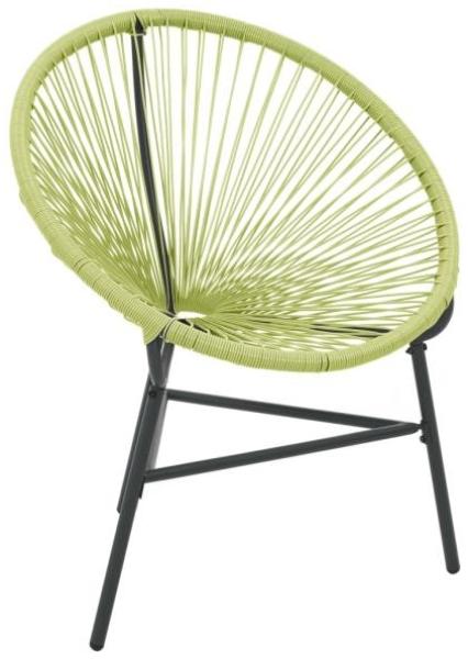 vidaXL Acapulco-Gartenstuhl Poly Rattan Grün 313141