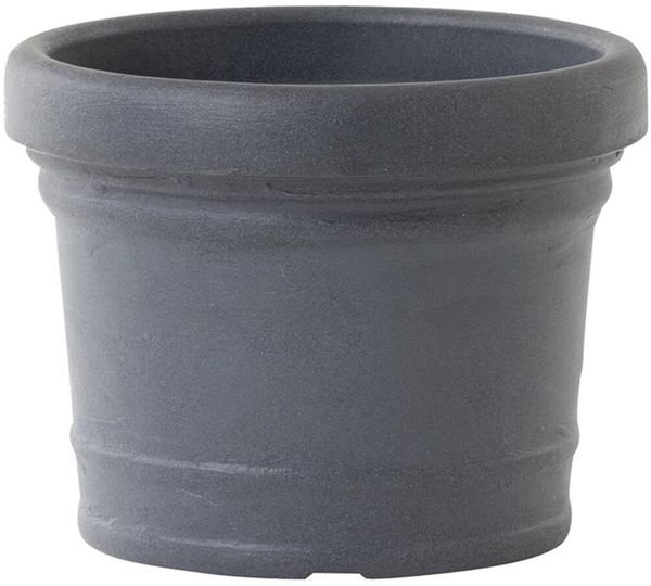 Pflanzgefäß NORAH 40 anthrazit Ø 40 × 30 cm – robustes Kunststoffgefäß in elegantem Design, ideal für Innen- und Außenbereiche, moderne und zeitlose Optik