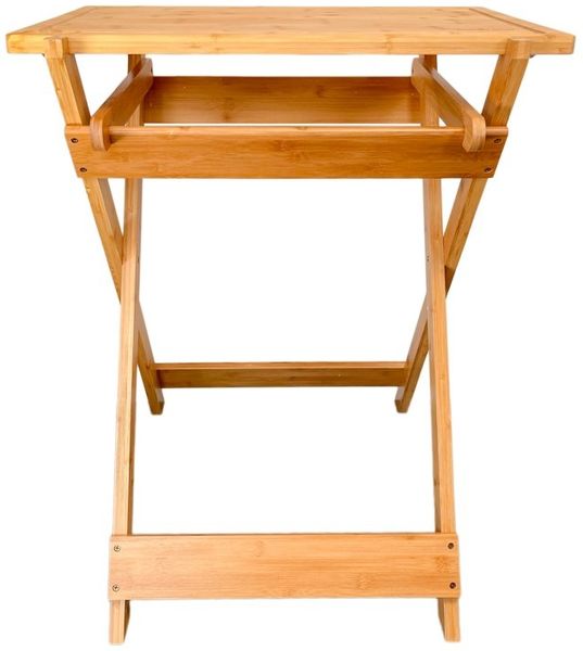 Grillfürst Grill Beistelltisch / Klapptisch mit abnehmbaren Schneidebrett 63 cm x 40 cm