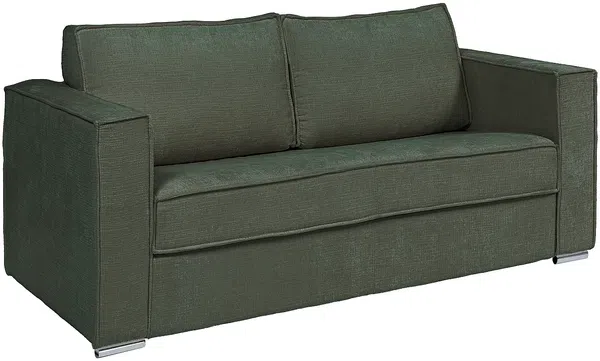 Vente-unique - LORETO Sofa Stoff Grün - B 223 cm95 cm x H 90 cm x L 215 cm Bild 2