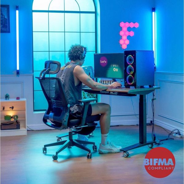 FLEXISPOT Bürostuhl Foldex Ergonomischer Bürostuhl – Ideal für Büro & Mittagspause (2D-Kopfstütze, Schreibtischstuhl mit Fußstütze – Perfekt für Home-Office & Entspannung), Faltbar, in verschiedenen Farben erhältlich, 90°-135° neigbar