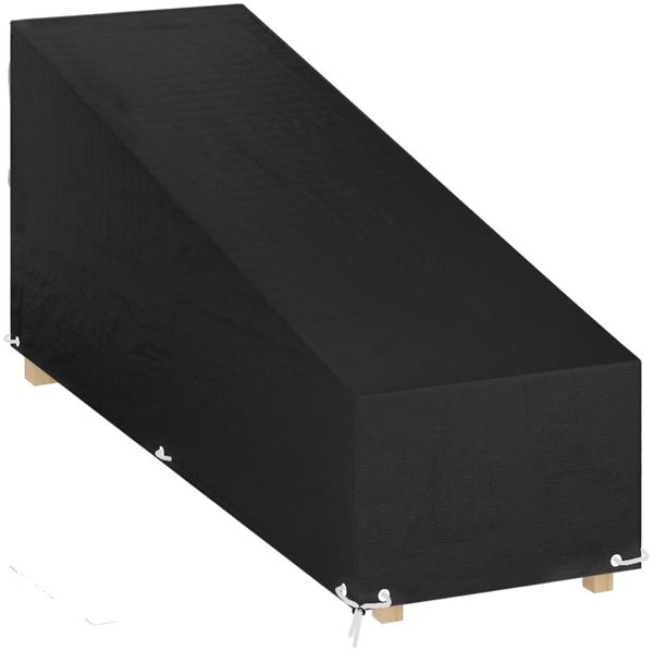 vidaXL Abdeckung für Sonnenliege 12 Ösen 205x75x40/70 cm Polyethylen 319343