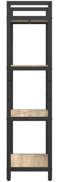 vidaXL Bücherregal Sonoma-Eiche 56 x 34 x 133,5 cm Holzwerkstoff 883869 Bild 5